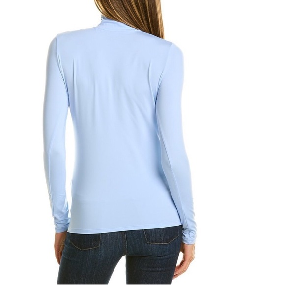 Majestic Stretch Turtleneck, Pale Blue, Size 2, new with tag - Picture 2 of 2